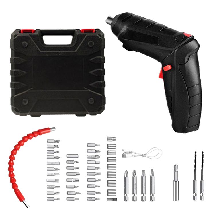 Cordless Electric Screwdriver Kit – 47-in-1 Rechargeable Power Tool Set